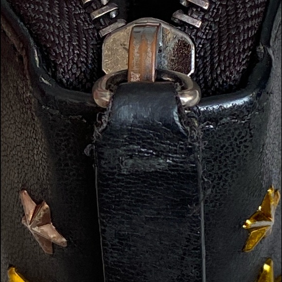 AUTHENTIC JIMMY CHOO ZIPPER LONG WALLET BLACK LEATHER - Picture 13 of 16